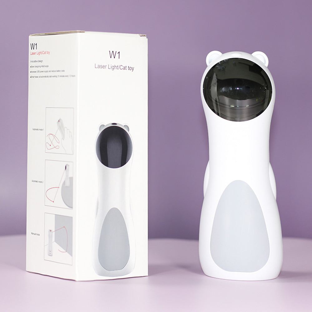 Automatic Bear Laser Cat Toy | Industrial-Grade Red Laser with Dual Power