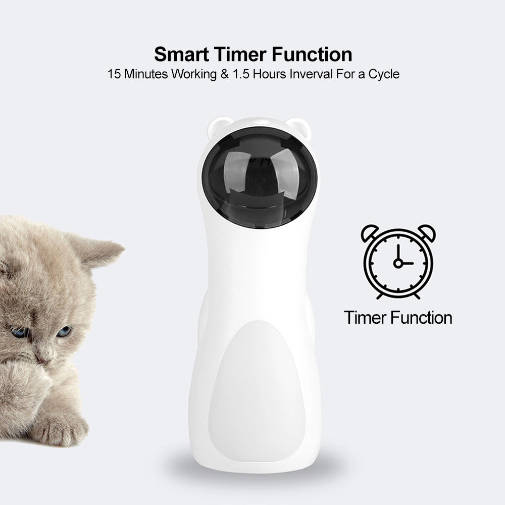 Automatic Bear Laser Cat Toy | Industrial-Grade Red Laser with Dual Power