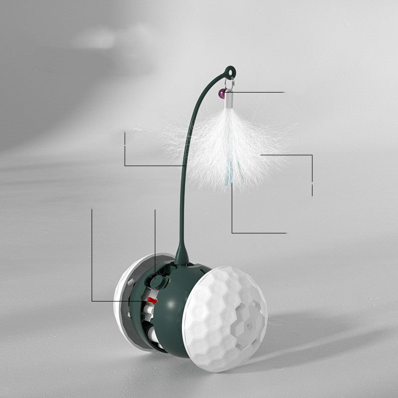 Intelligent Electric Cat Toy | Bite-Resistant Teaser Wand with USB Charging | Automatic Pendulum Ball for All Cats